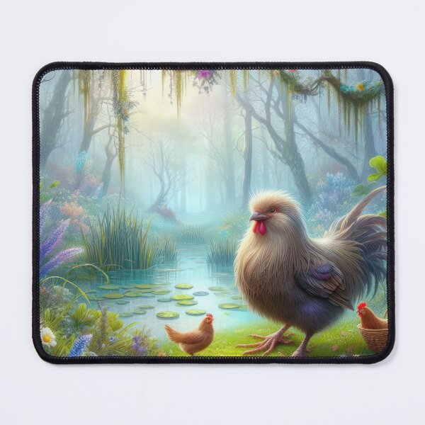 Item preview, large hen with ordinary hens fantasy easter landscape designed and sold by Expressions-Sel.