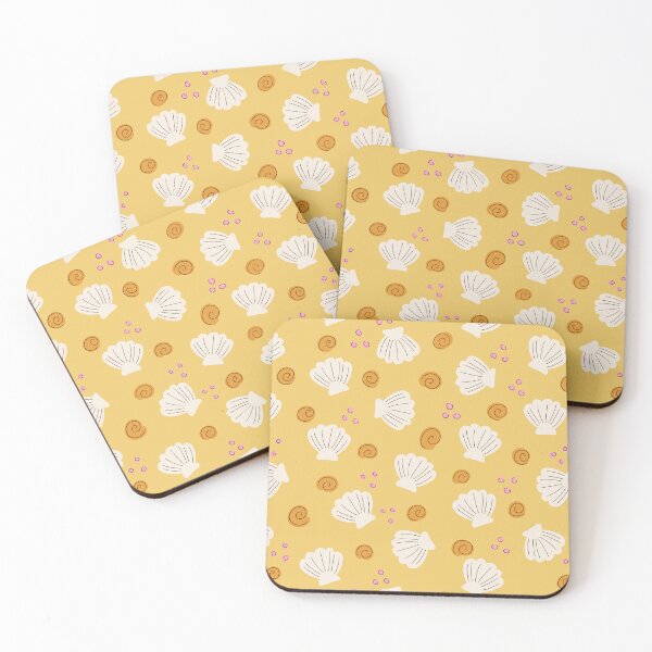 Item preview, Seashells from the beach - Yellow designed and sold by Illustrated by Nat.