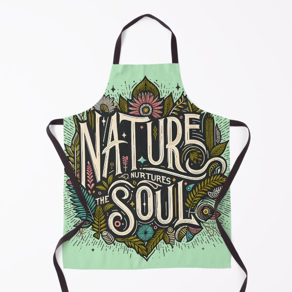 Item preview, Nature nurtures the soul, typography designed and sold by maxmaj.