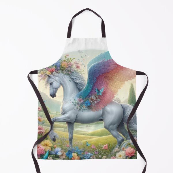 Item preview, Pegasus with flowers fantasy easter landscape designed and sold by Expressions-Sel.