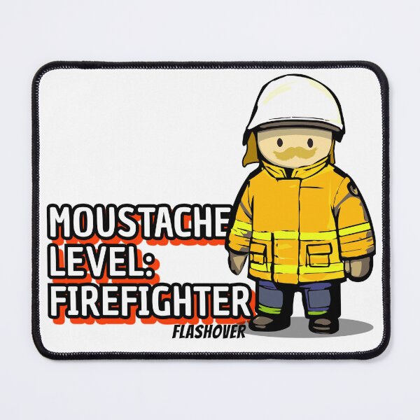 Item preview, Moustache Level: Firefighter Rural designed and sold by Flashover.