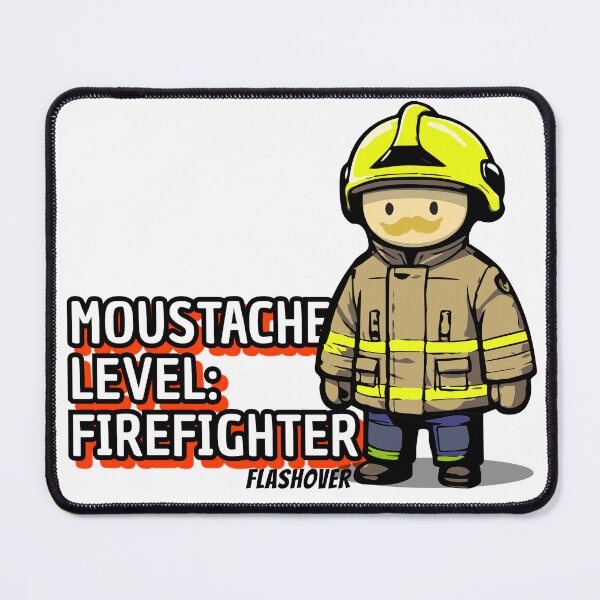 Item preview, Moustache Level: Firefighter Urban designed and sold by Flashover.