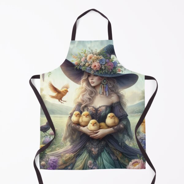 Item preview, beautiful woman with chicks fantasy easter landscape designed and sold by Expressions-Sel.