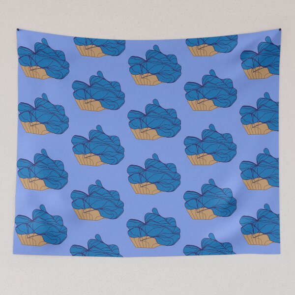 Item preview, Smashed Cupcake (Blue) designed and sold by Squeebird.