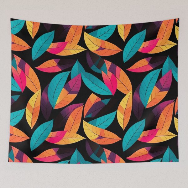 Item preview, Vibrant Colored Leaf Themed Print Design designed and sold by mondmakes.