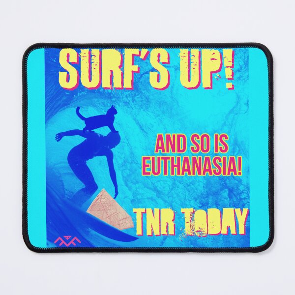 Item preview, Cat TNR Poster Surf’s Up!  designed and sold by 1Felinophile.
