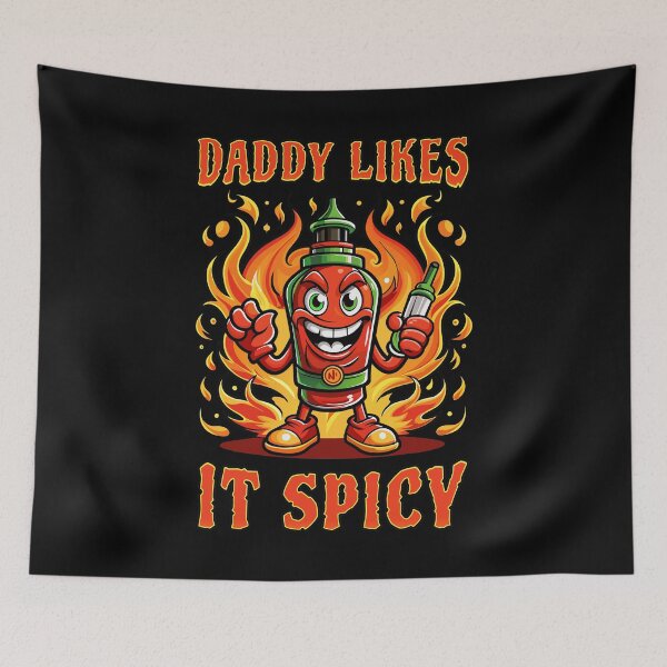 Item preview, Daddy likes it spicy designed and sold by onemoremask.