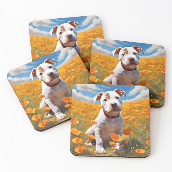 Item preview, California Poppy Pitbull Puppy designed and sold by Fredster1966.