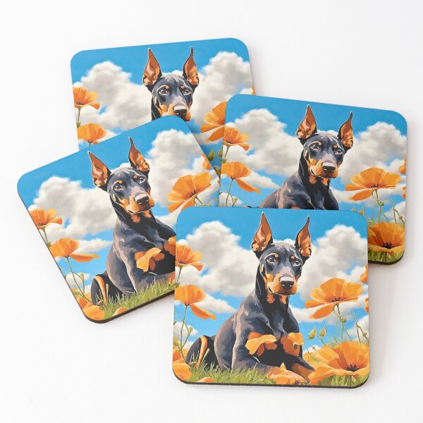 Item preview, California Poppy Doberman Pinscher designed and sold by Fredster1966.