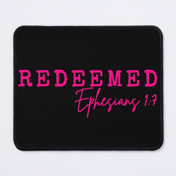 Item preview, Redeemed, Ephesians 1:7, purple design designed and sold by MoriaStore.