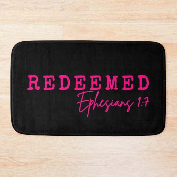 Item preview, Redeemed, Ephesians 1:7, purple design designed and sold by MoriaStore.