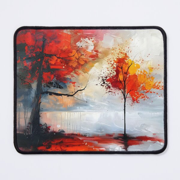 Item preview, Autumn trees abstract painting designed and sold by KarloCuki.