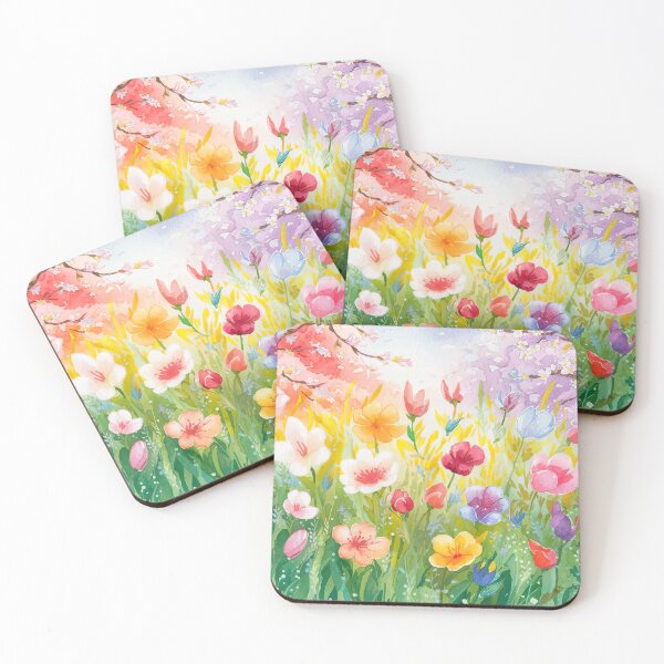 Aperçu de l'œuvre sakura coloré et fleurs printanières créée et vendue par ururuty.