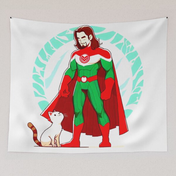 Item preview, Superhero with Cat designed and sold by LoveDesignMania.