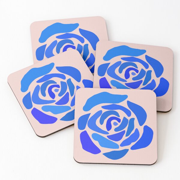 Item preview, Elegant Blue on Bright Rose Bauhaus Shapes Mania designed and sold by Shapes-Mania.