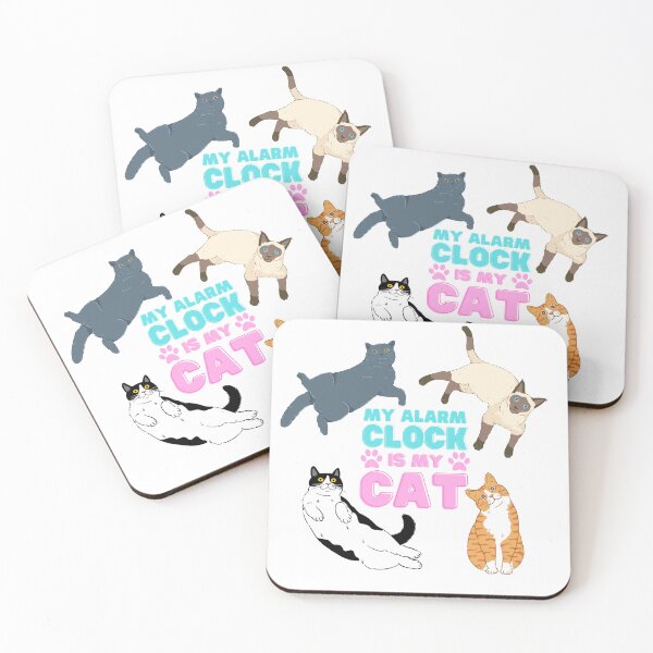Item preview, My Alarm Clock is My Cat designed and sold by pleasantpenguin.