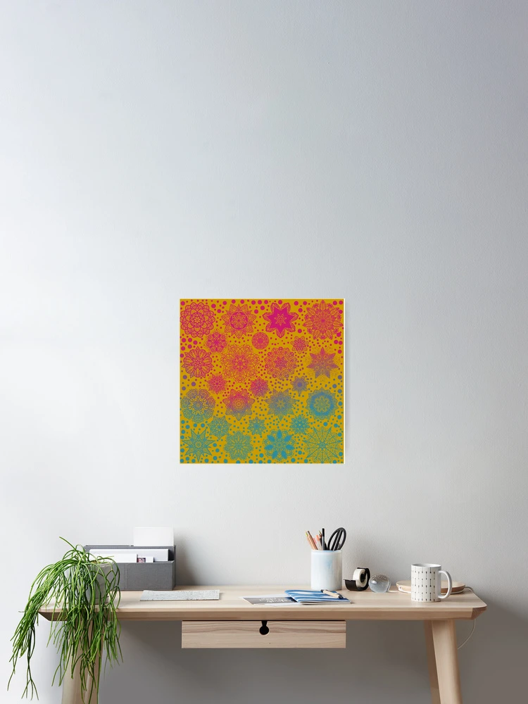 Thumbnail 2 of 3, Poster, Snowflake Sunset designed and sold by Shells Designs.