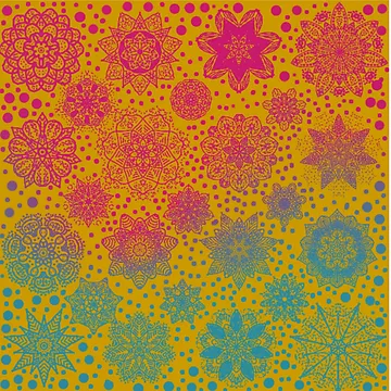 Artwork thumbnail, Snowflake Sunset by Shells Designs