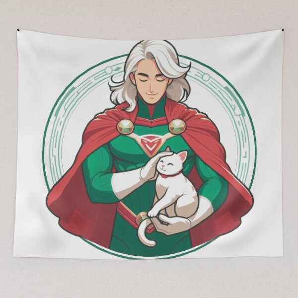 Item preview, Superhero with Cat designed and sold by LoveDesignMania.