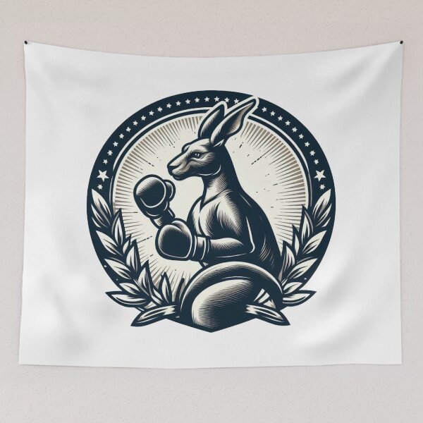 Item preview, Boxing Kangaroo Logo Boxing Gym Minimalist  designed and sold by Martial-Art-23.