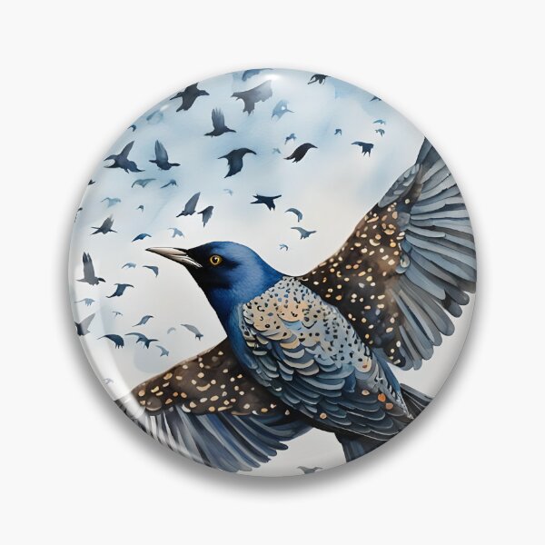 Item preview, Starling in a Murmuration - British Birdlife designed and sold by Country-Artist.