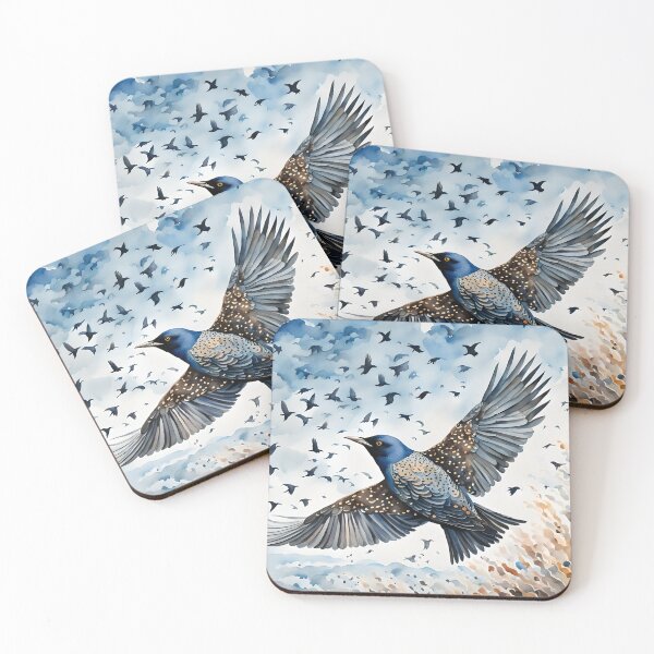 Item preview, Starling in a Murmuration - British Birdlife designed and sold by Country-Artist.