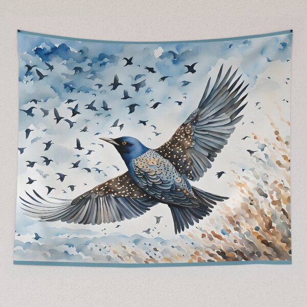 Item preview, Starling in a Murmuration - British Birdlife designed and sold by Country-Artist.