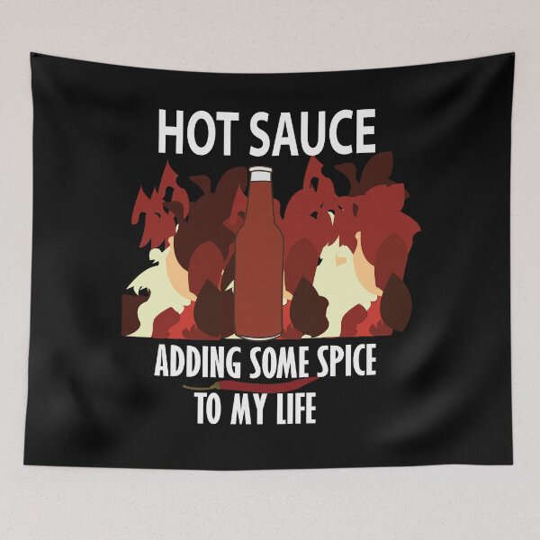 Item preview, Hot Sauce Ketchup Fire Red Chili Pepper designed and sold by Nisha Prabhu.