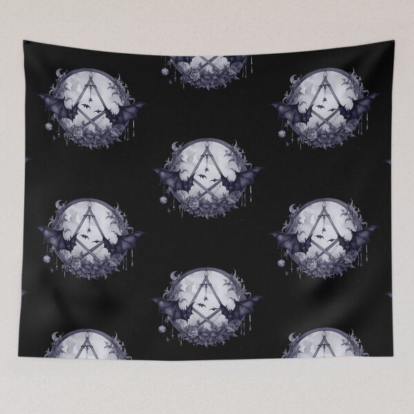 Item preview, Bat with moon designed and sold by Flowersonstuff.