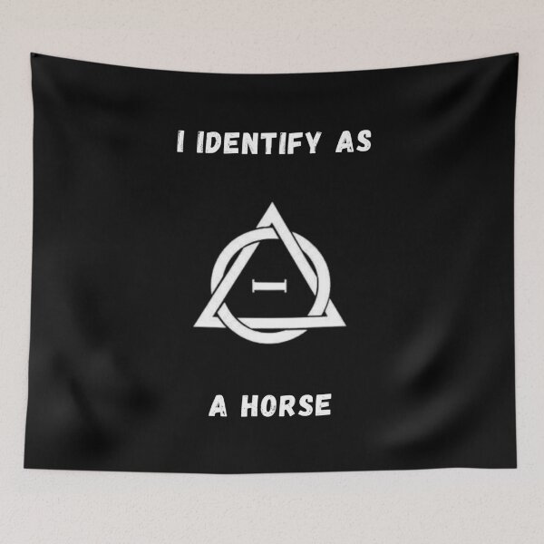Item preview, I Identify As A Horse! Therian / Therianthropy Symbol designed and sold by Artography Designs.