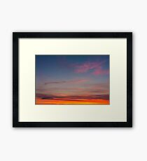 Sunset sky Framed Print