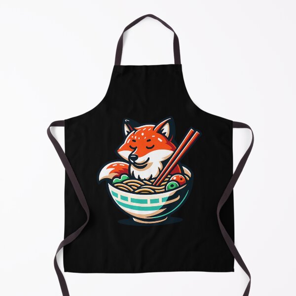 Item preview, Fox Eating Ramen designed and sold by PeelZinc.