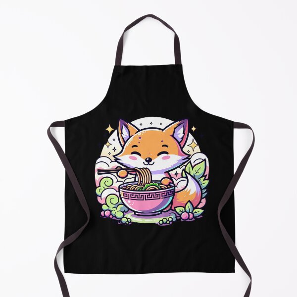 Item preview, Fox Eating Ramen designed and sold by PeelZinc.