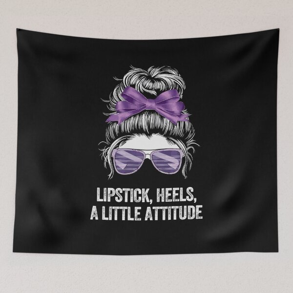 Item preview, LIPSTICK HEELS ATTITUDE glamorous confident chic bold sassy designed and sold by w1ckerman.
