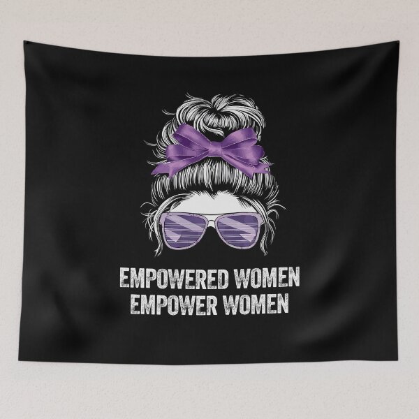 Item preview, EMPOWERED WOMEN lady hairbun confident strong empowering designed and sold by w1ckerman.