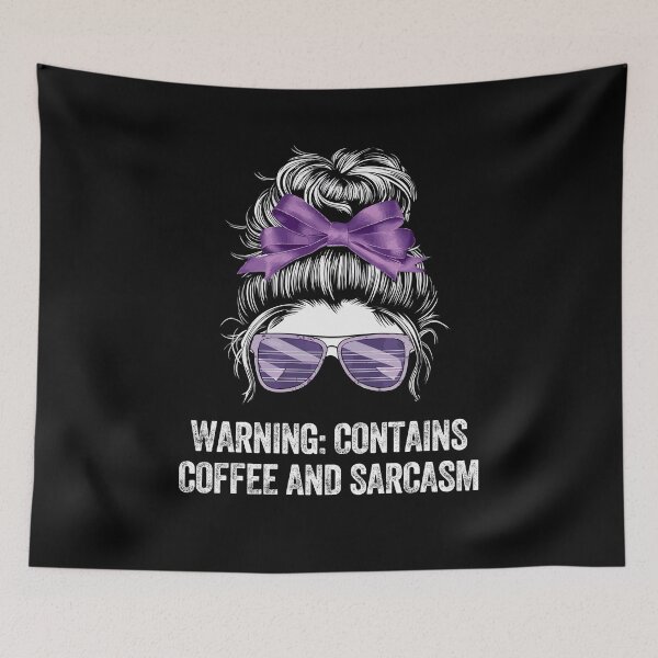 Item preview, COFFEE SARCASM caffeinated sharp playful stimulation designed and sold by w1ckerman.