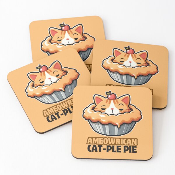 Item preview, Cute And Delicious Ameowrican Cat-ple Pie designed and sold by The magic  Yellow bus.