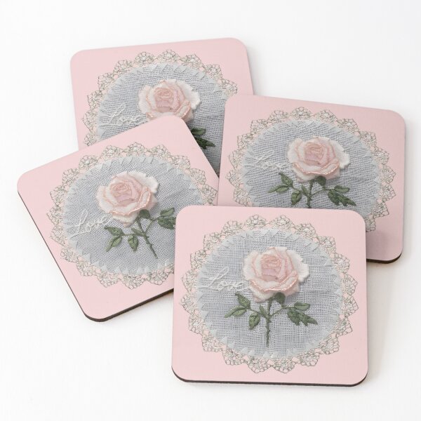Artikelvorschau, Shabby Chic bestickte Rose entworfen und verkauft von SloganExpress.
