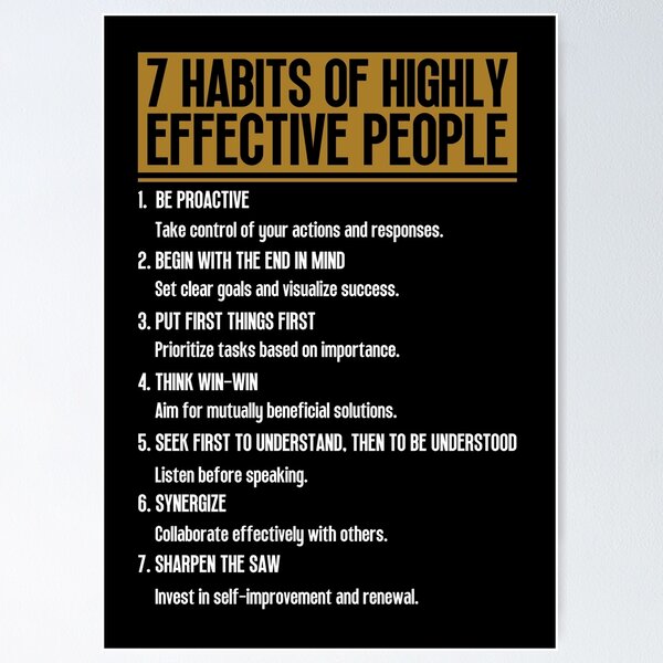 Item preview, 7 Habits Effective designed and sold by SamStoreo X.