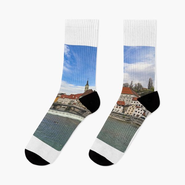 Item preview, Panoramic view of the dam and the Steyr city Austria designed and sold by goceris.