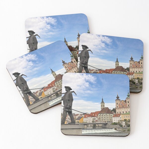 Item preview, Monument on bridge in old town of Steyr, Austria designed and sold by goceris.