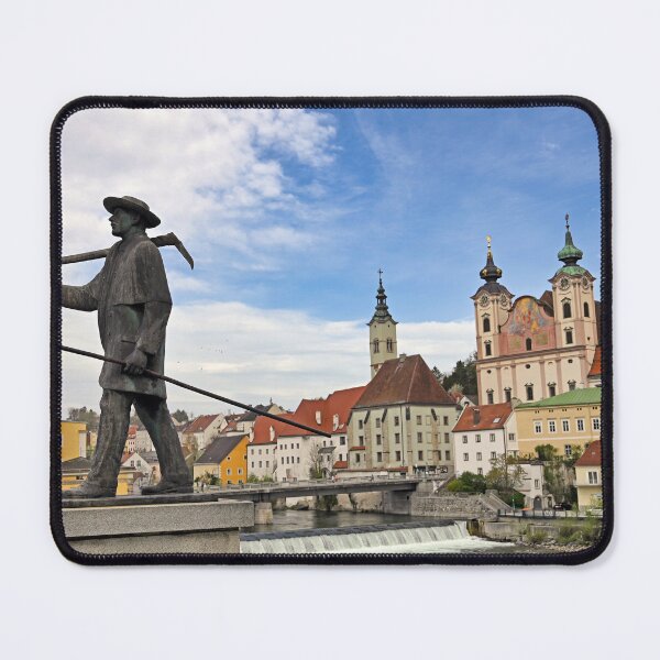 Item preview, Monument on bridge in old town of Steyr, Austria designed and sold by goceris.