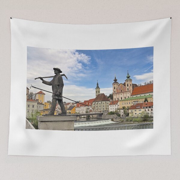 Item preview, Monument on bridge in old town of Steyr, Austria designed and sold by goceris.