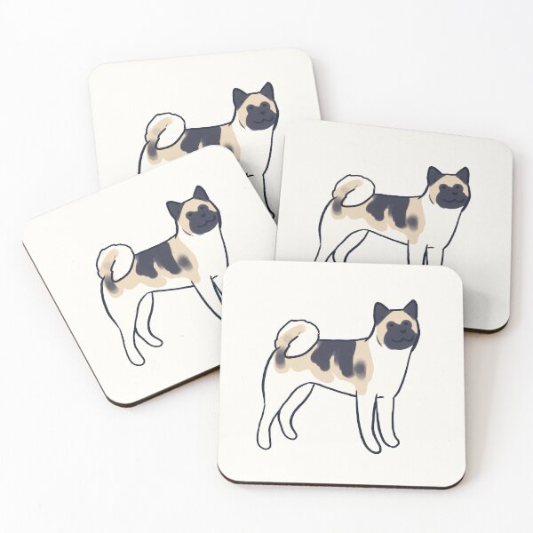 Item preview, American Akita dog illustration  designed and sold by Mayarart.
