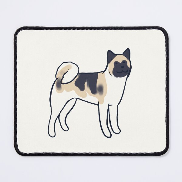 Item preview, American Akita dog illustration designed and sold by Mayarart.