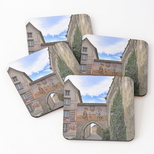 Item preview, Colorful gate entrance in Castle Lamberg Steyr Austria designed and sold by goceris.