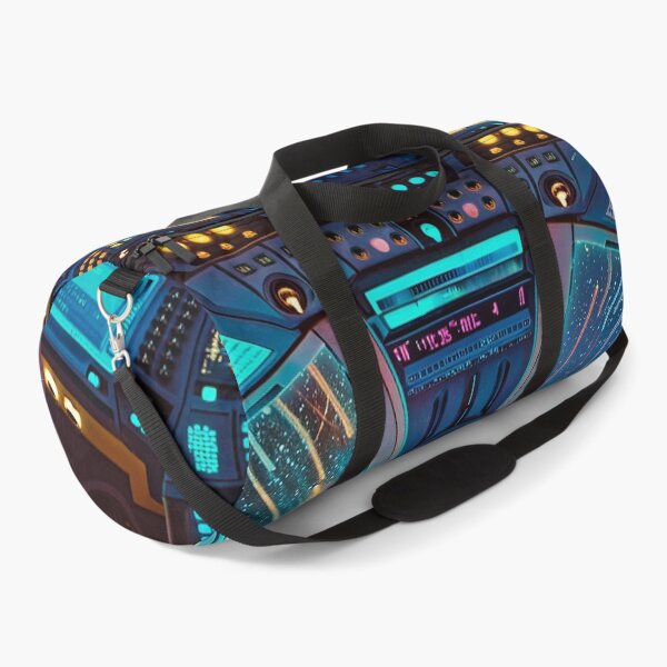 Item preview, Cabina de nave estelar en Hyperspace Leap Blue designed and sold by Synthwave Poem.