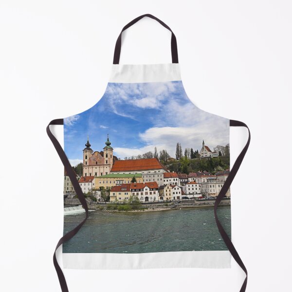 Item preview, Panoramic view of the dam and the Steyr city cityscape designed and sold by goceris.