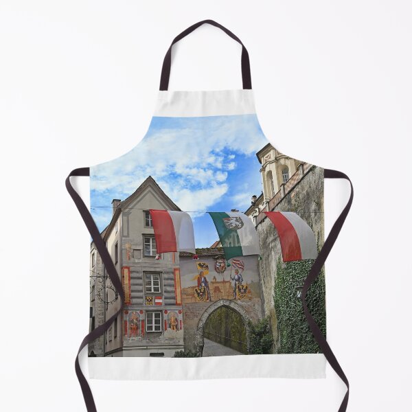 Item preview, Flags in front of a gate entrance in Castle Lamberg Steyr Austria designed and sold by goceris.