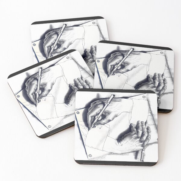 Item preview, Drawing Hands By MC Escher designed and sold by AnkerMunch.
